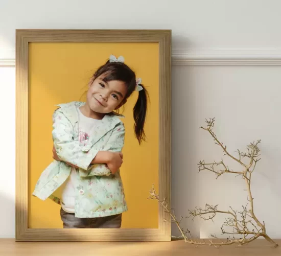 Stampa personalizzata con cornice in legno