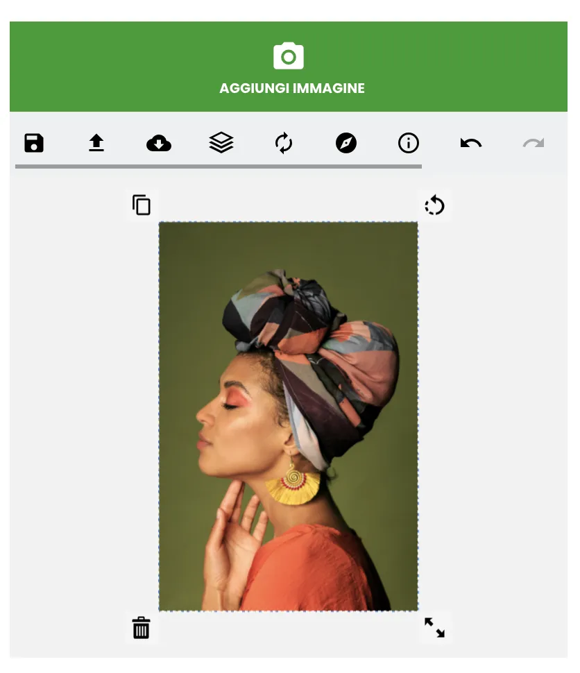 Personalizzazioni della tua immagine da mobile