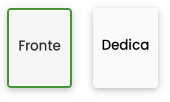 I tasti per accedere alla vista fronte e alla vista dedica