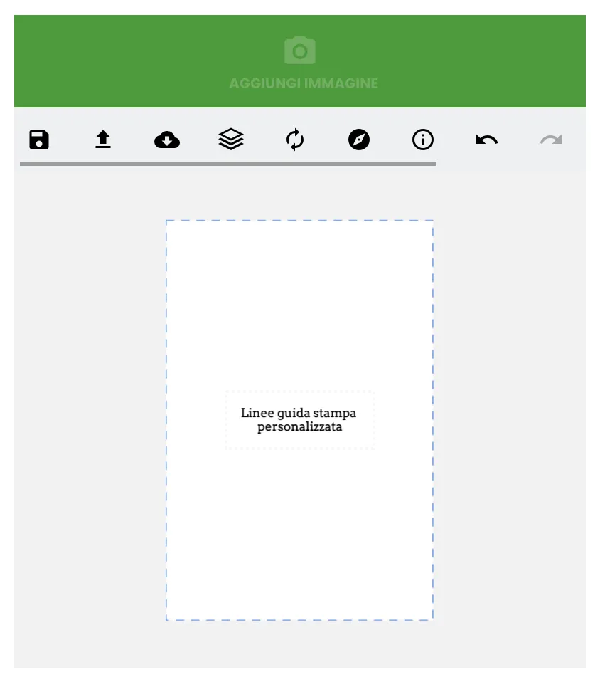 Vista posteriore della tua stampa personalizzata da mobile
